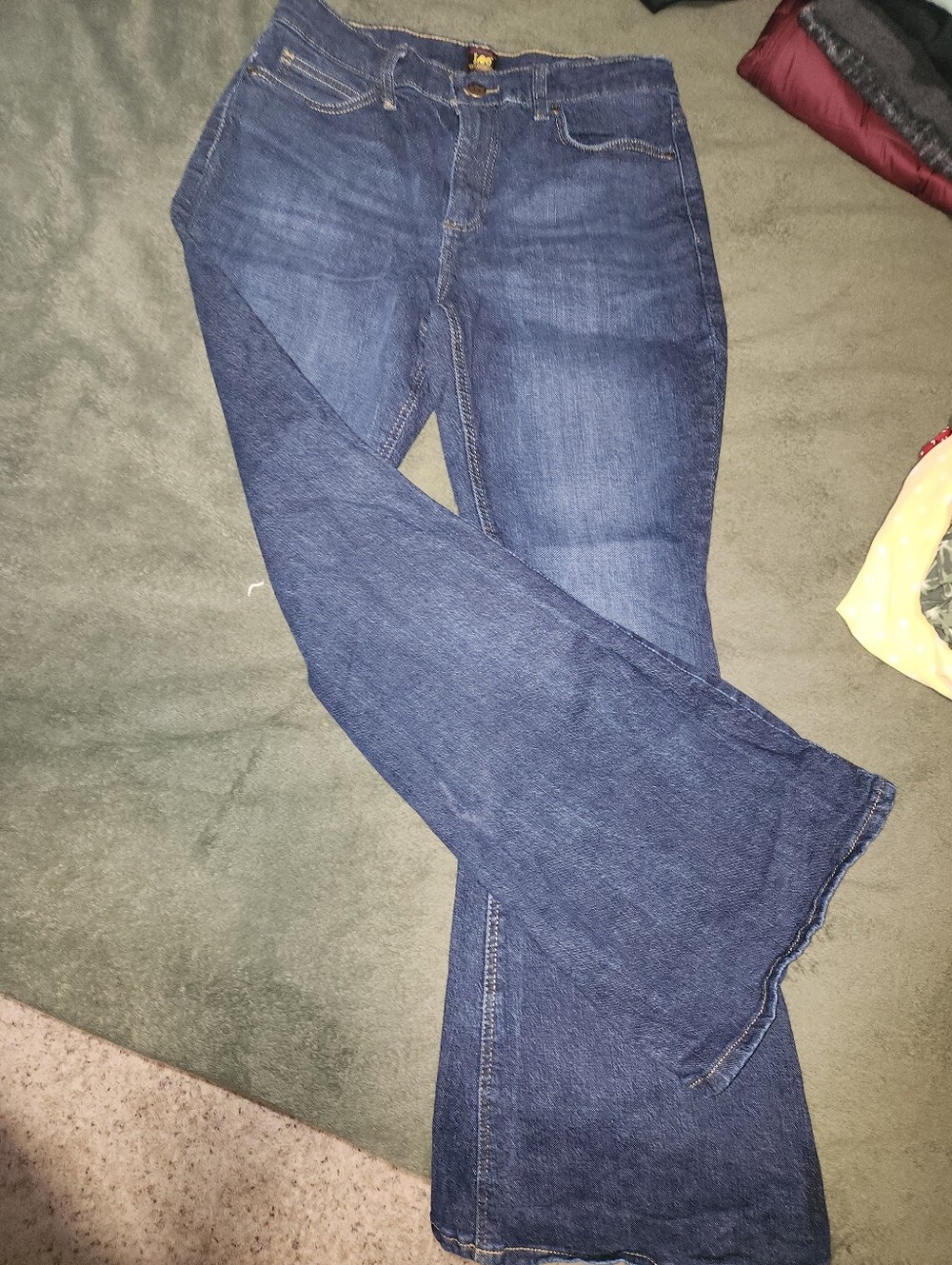 LEE Womens Flare Denim Jeans